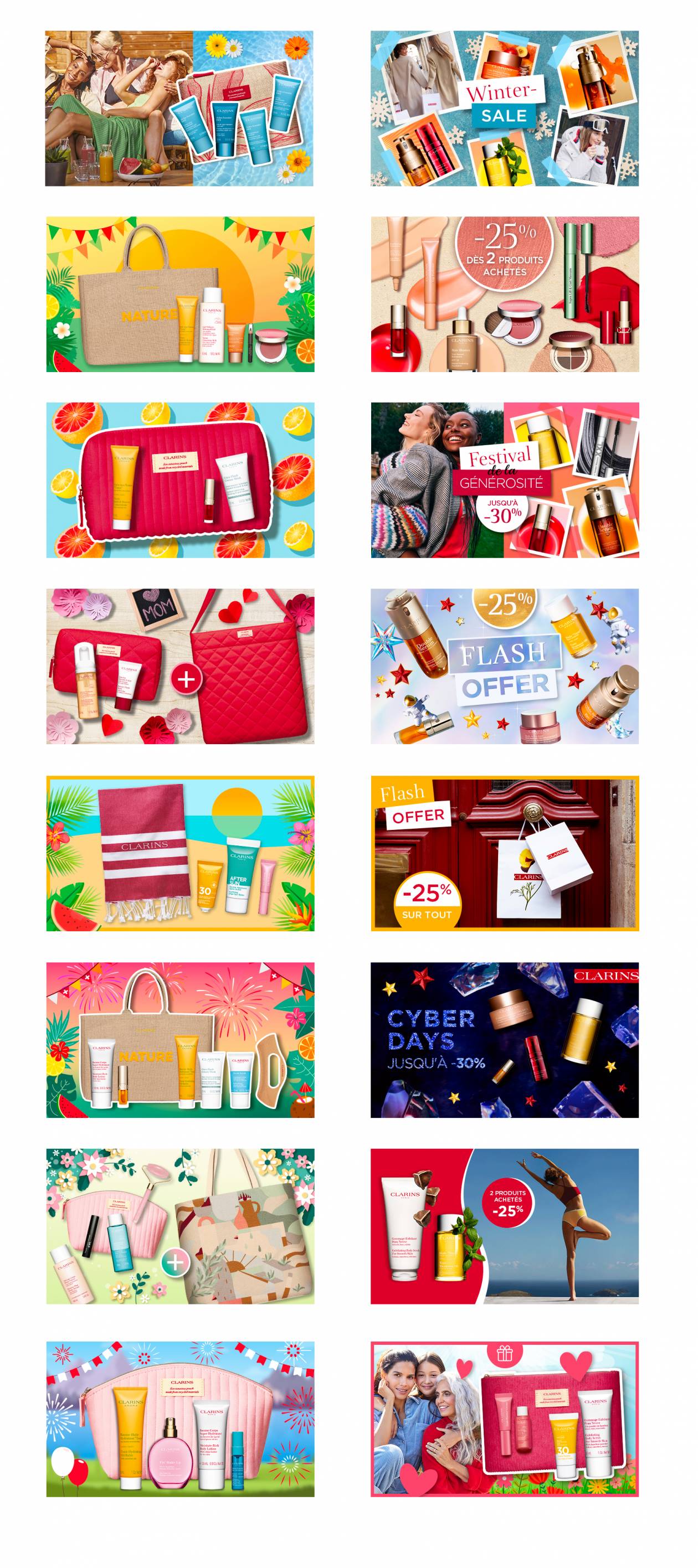 Visuels Offres Spéciales Clarins